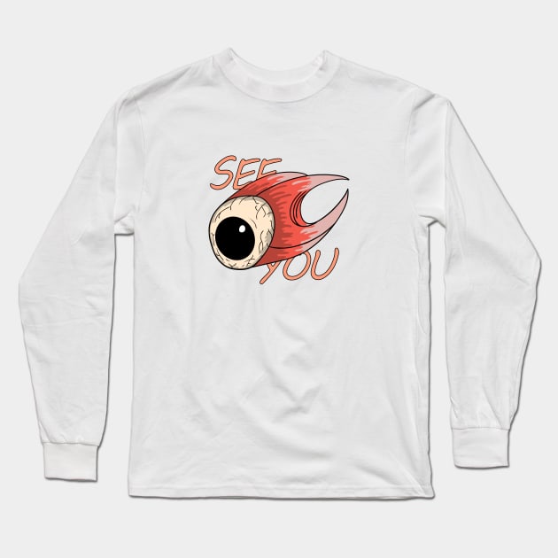 retro eyeball Long Sleeve T-Shirt by perfunctory